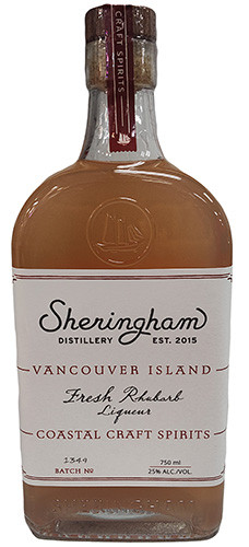 SHERINGHAM DISTILLERY FRESH RHUBARB LIQUEUR 750ML VANCOUVER ISLAND