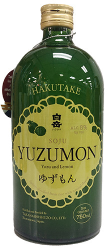 Picture of HAKUTAKE YUZUMON SOJU 750ML JAPANESE YUZU & LEMON