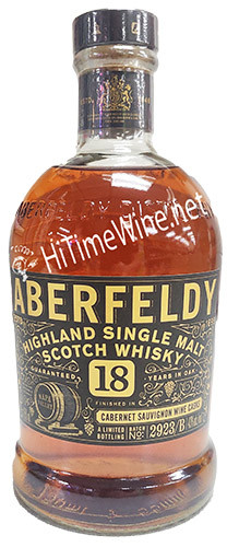 Picture of ABERFELDY 18YR CABERNET CASK 43% 750ML HIGHLAND SINGLE MALT SCOTCH WHISKY
