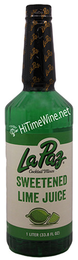 PICTURE OF LA PAZ COCKTAIL MIXES LIME JUICE 1 LITER