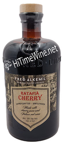 picture of FRED ALKEMIL RATAFIA CHERRY, 25%, 750ml; ORIGINAL ITALIAN LIQUEUR