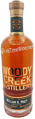PICTURE OF WOODY CREEK WILLIAM H. MACY RESERVE; 10 YEAR 50% BOTTLED IN BOND STRAIGHT RYE WHISKEY; COLORADO