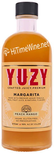 Picture of YUZY PEACH MANGO MARGARITAS 15% 375ML MADE WITH PREMUIM AGAVE TEQUILA