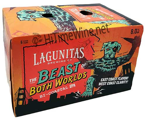 Picture of LAGUNITAS THE BEAST OF BOTH WORLDS 12OZ 6 PACK CANS COSTAL IPA 8%