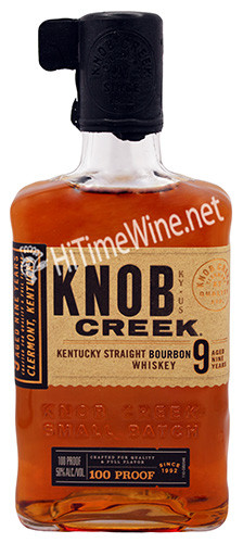 PICTURE OF KNOB CREEK 100 PROOF KENTUCKY STRAIGHT BOURBON WHISKEY; 375 MILLILITER BOTTLE