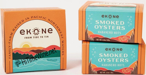 picture of EKONE HABANERO SMOKED OYSTER 2.75OZ TIN CAN BAY CENTER WA USA