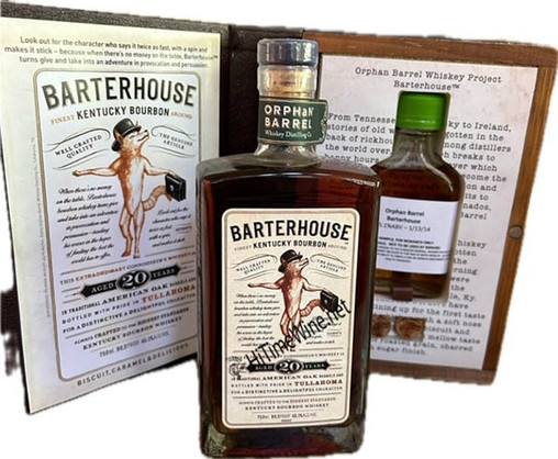 picture of ORPHAN BARREL BARTERHOUSE 20YR 45.1% SET KENTUCKY BOURBON WHISKEY; BOTTLED IN TULLAHOMA