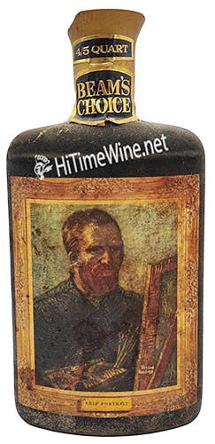 Picture of BEAM'S CHOICE SELF PORTRAIT VINCENT VAN GOGH 4/5Q 8  YEAR KENTUCKY STRAIGHT BOURBON WHISKEY 1968 DECANTER
