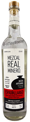 Picture of REAL MINERO ESPADIN-LARGO MEZCAL 750ml 103.02 PROOF NOM-037X
