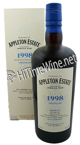 APPLETON 25YR ESTATE GOLD 1998 750ML ESTATE HEARTS COLECTION