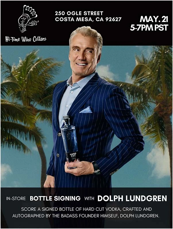 Dolph Lundgren Bottle Signing