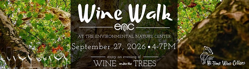 Join us at the 2026 Enironmental Nature Center Wine Walk