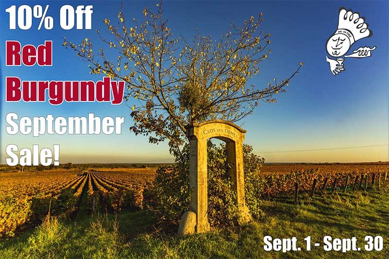 September Red Burgundy Sale