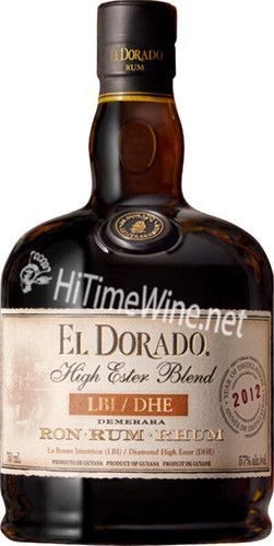 【超リピートキム】ドテラCp Or TT Ep 15 Db ５ Cポスト EL DORADO HIGH ESTER BLEND RUM 57% 750ML D-2012; LBI/DHE DEMERARA