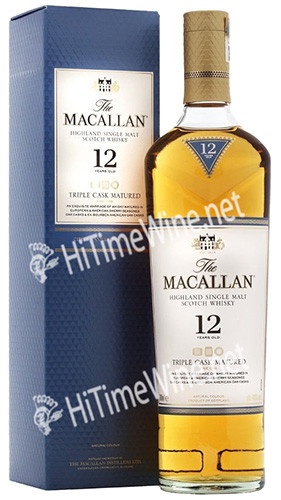 MACALLAN 12YR TRIPLE CASK MATURED 40% 700ML HIGHLAND SINGLE MALT 