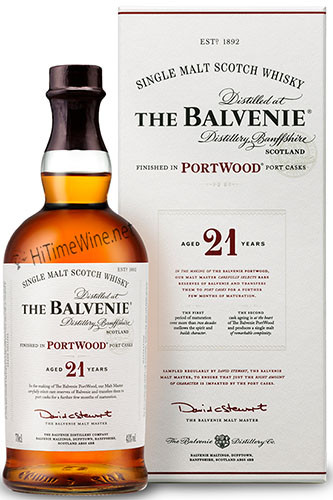 BALVENIE 21YR PORT WOOD FINISH 43% 750ML SINGLE MALT SCOTCH WHISKY