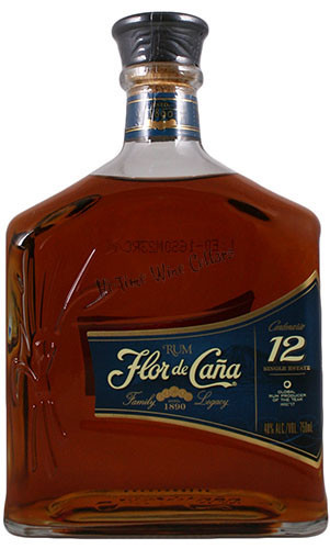 FLOR DE CANA CENTENARIO 12YR RUM 750ML DISTILLED IN NICARAGUA