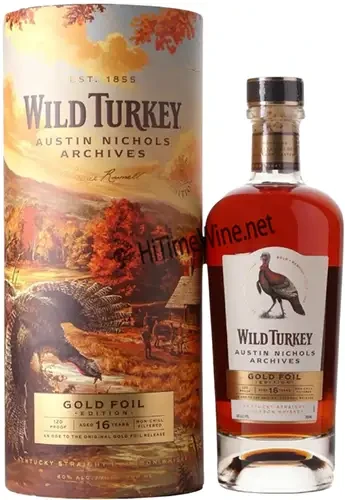 WILD TURKEY AUSTIN NICHOLS ARCHIVES GOLD FOIL 16YR 60% 750ML