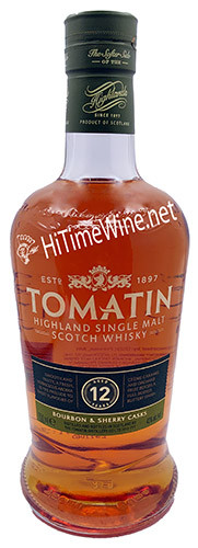 TOMATIN 12YR 43% 750ML SINGLE MALT SCOTCH WHISKY