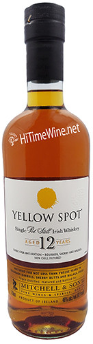 MITCHELL & SONS YELLOW SPOT 12 YEAR POT STILL 46% IRISH WHISKEY