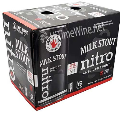 LEFT HAND BREWING COMPANY, NITRO MILK STOUT 6% ABV, 6 PACK 12oz