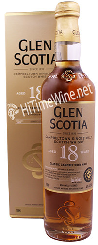 GLEN SCOTIA 18YR 750ML CAMPBELTOWN SINGLE MALT SCOTCH WHISKY