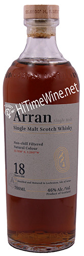 ARRAN 18 YEAR 46% 700ML SINGLE MALT SCOTCH WHISKY