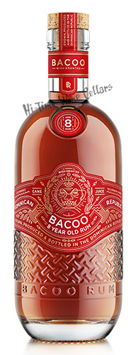 BACOO 8YR RUM 40% 750ML CANE JUICE; DOMINICAN REPUBLIC