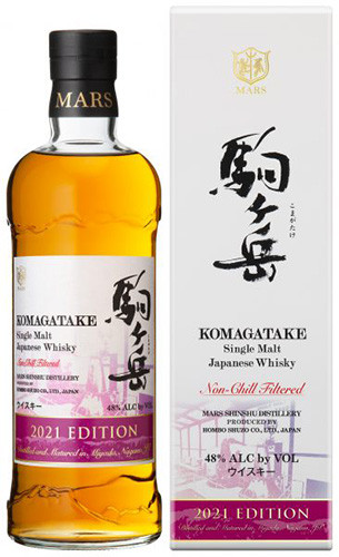 MARS KOMAGATAKE シングルモルトウイスキー 2021エディション MARS KOMAGATAKE SINGLE MALT 2021 EDITION 48% 700ML JAPANESE WHISKY