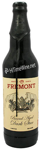 FREMONT BREWING COMPANY, DARK STAR BOURBON BARREL AGED 2024 IMPERIAL  OATMEAL STOUT 15.3% ABV, SINGLE 22oz BOTTLE