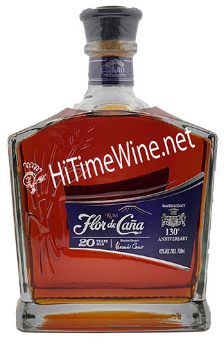 FLOR DE CANA 20YR 130TH ANNIVERSARY RUM 45% 750ML DISTILLED IN