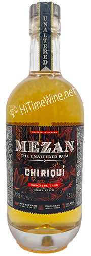 MEZAN CHIRIQUI RUM 750 MOSCATEL CASK UNALTERED RUM 80PF FROM PANAMA