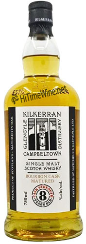 KILKERRAN 8YR BOURBON CASK STRENGTH 55.6% 750ML CAMPBELTOWN SINGLE