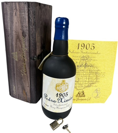 PEREZ BARQUERO 1905 PEDRO XIMENEZ PX SOLERA FUNDACIONAL LOT B 750ML