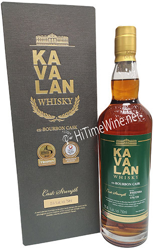 KAVALAN EX-BOURBON CASK STRENGTH 111.2 750ML TAIWANESE WHISKY 