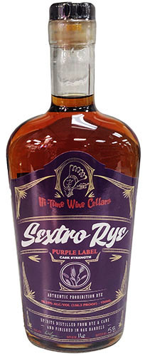 SEXTRO RYE CASK STRENGTH PURPLE LABEL HI-TIME WINE CELLARS SINGLE