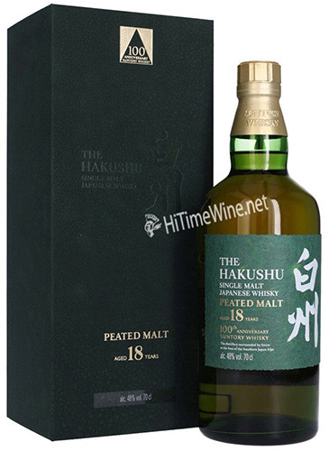 SUNTORY HAKUSHU PEATED MALT 18YR 100TH ANNIVERSARY 48%; SINGLE