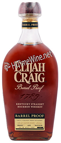 ELIJAH CRAIG BARREL PROOF BATCH A124 59.5% 750ML 10YR 9MON