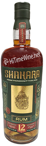 SHAKARA 12YR RUM THAILAND 700ML 91.4PF MADE FROM MOLASSES LOCALLY