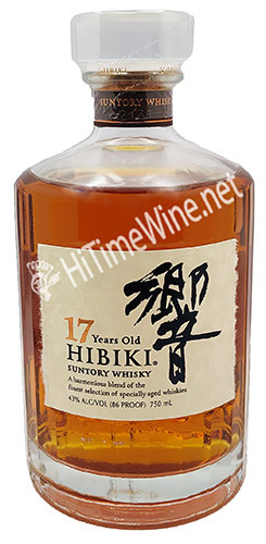 SUNTORY HIBIKI WHISKY 17YR 43% 750ML JAPANESE