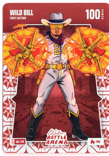 Bo Jackson Battle Arena - Wild Bill - William Contreras - Great Grandma Linoleum Battlefoil - Fire - 100 - Griffey Set - GGL-379