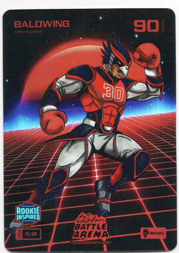 Bo Jackson Battle Arena - BaldWing - Drake Baldwin - Power Glove Battlefoil - Brawl - 90 - Griffey Set - PG-109