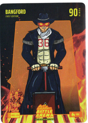 Bo Jackson Battle Arena - Bangford - Wyatt Langford - Grillin' Battlefoil - Fire - 90 - Griffey Set - GRILL-126