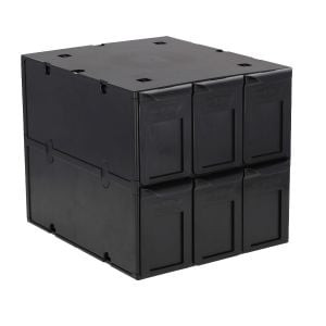 6 Drawer Graded Card Catalog - Black - 1-CCAT-G-BLK