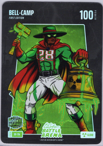Bo Jackson Battle Arena - Bell-Camp - Kristian Campbell - Battlefoils - Glow - 100 - Griffey Set - BF-114