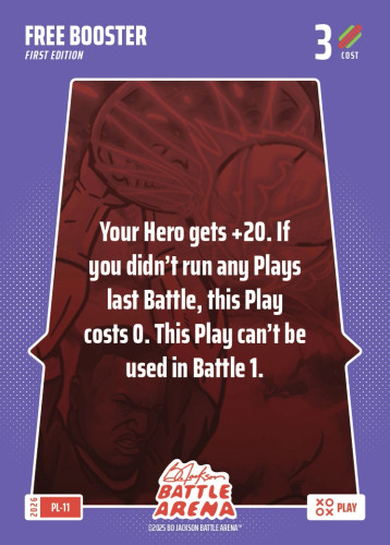 Bo Jackson Battle Arena Play Card - Griffey Set - Free Booster - PL-11 - Cost 3 - BOBA-PL-11