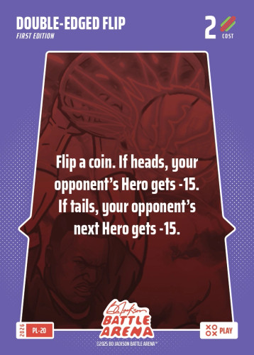 Bo Jackson Battle Arena Play Card - Griffey Set - Double-Edged Flip - PL-20 - Cost 2 - BOBA-PL-20