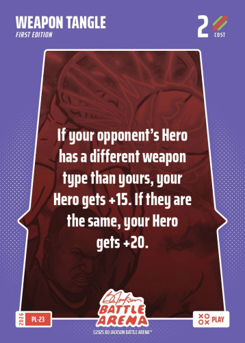 Bo Jackson Battle Arena Play Card - Griffey Set - Weapon Tangle - PL-23 - Cost 2 - BOBA-PL-23