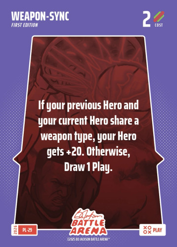 Bo Jackson Battle Arena Play Card - Griffey Set - Weapon-Sync - PL-29 - Cost 2 - BOBA-PL-29