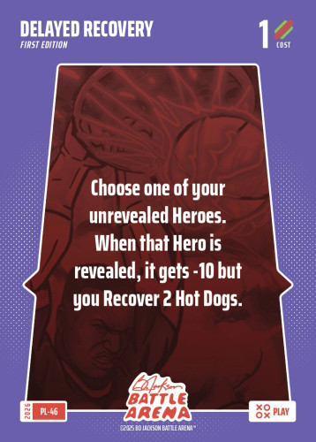 Bo Jackson Battle Arena Play Card - Griffey Set - Delayed Recovery - PL-46 - Cost 1 - BOBA-PL-46